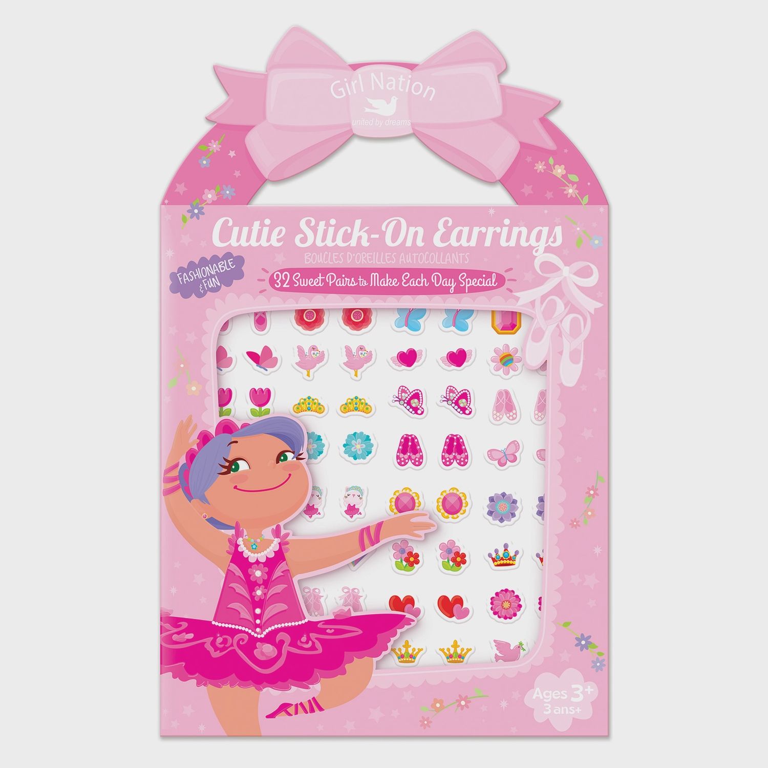 Girl Nation: Cutie Stick-On Earrings | Pretty Ballerinas, Design: Pretty Ballerinas