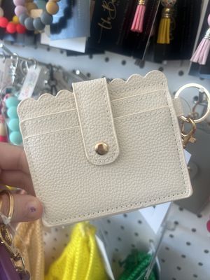 The Barre: Wristlet Wallets, Color: Cream