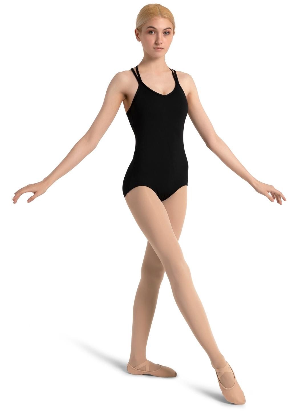 Capezio: Studio Collection Crisscross Back Leotard - Adult, Color: Black, Size: X-Small