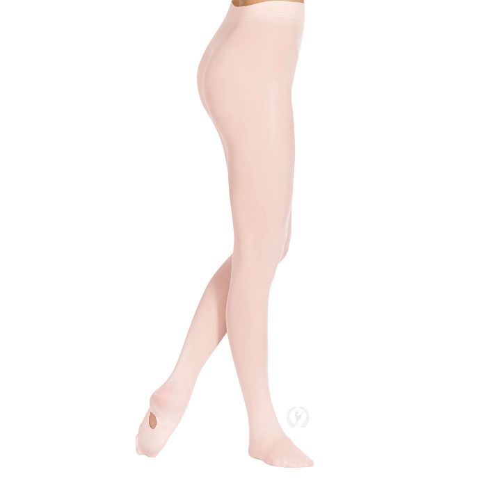 Eurotard: Womens TRUE NON-RUN® Microfiber Convertible Tights, Color: Theatrical Pink