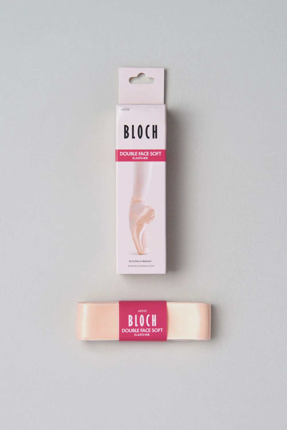 Bloch: Double Faced Elastorib, Color: Pink