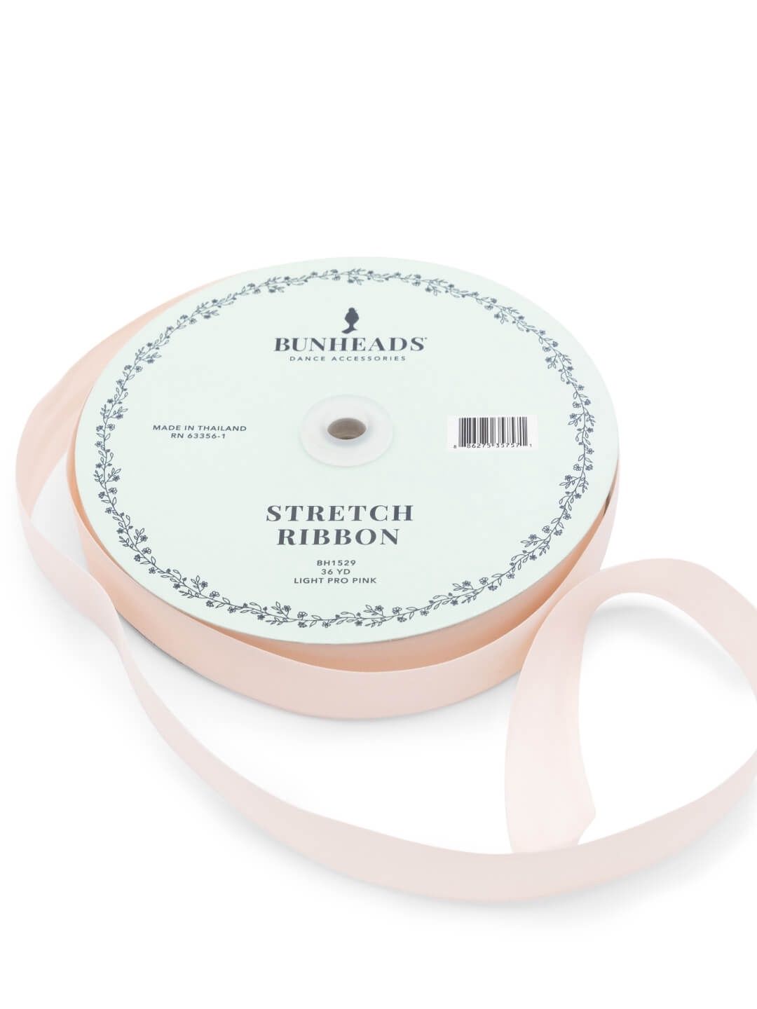 Capezio: Bunheads Stretch Ribbon (2.5 yards), Color: Pink