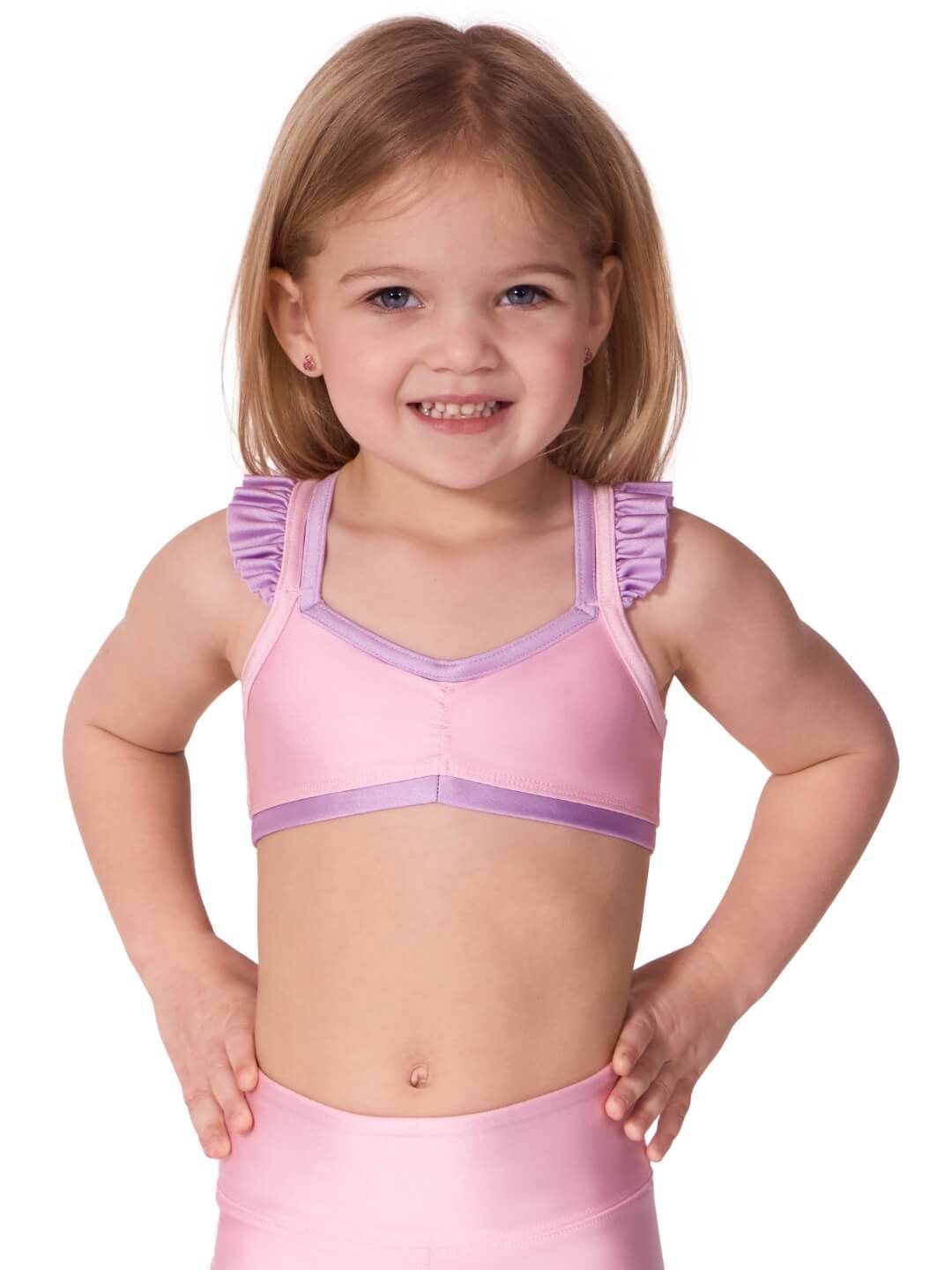Capezio: Jet Setter Twirl Bra Top - Child, Color: Ballerina Orchid Bloom, Size: Small