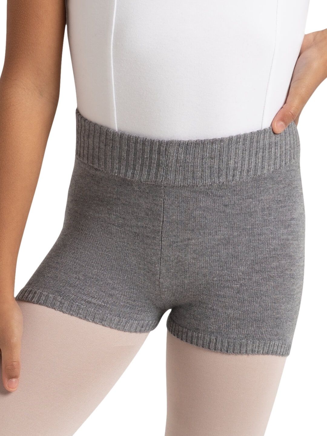 Capezio: Knit Boyshort - Youth, Color: Heather Grey, Size: One Size Youth