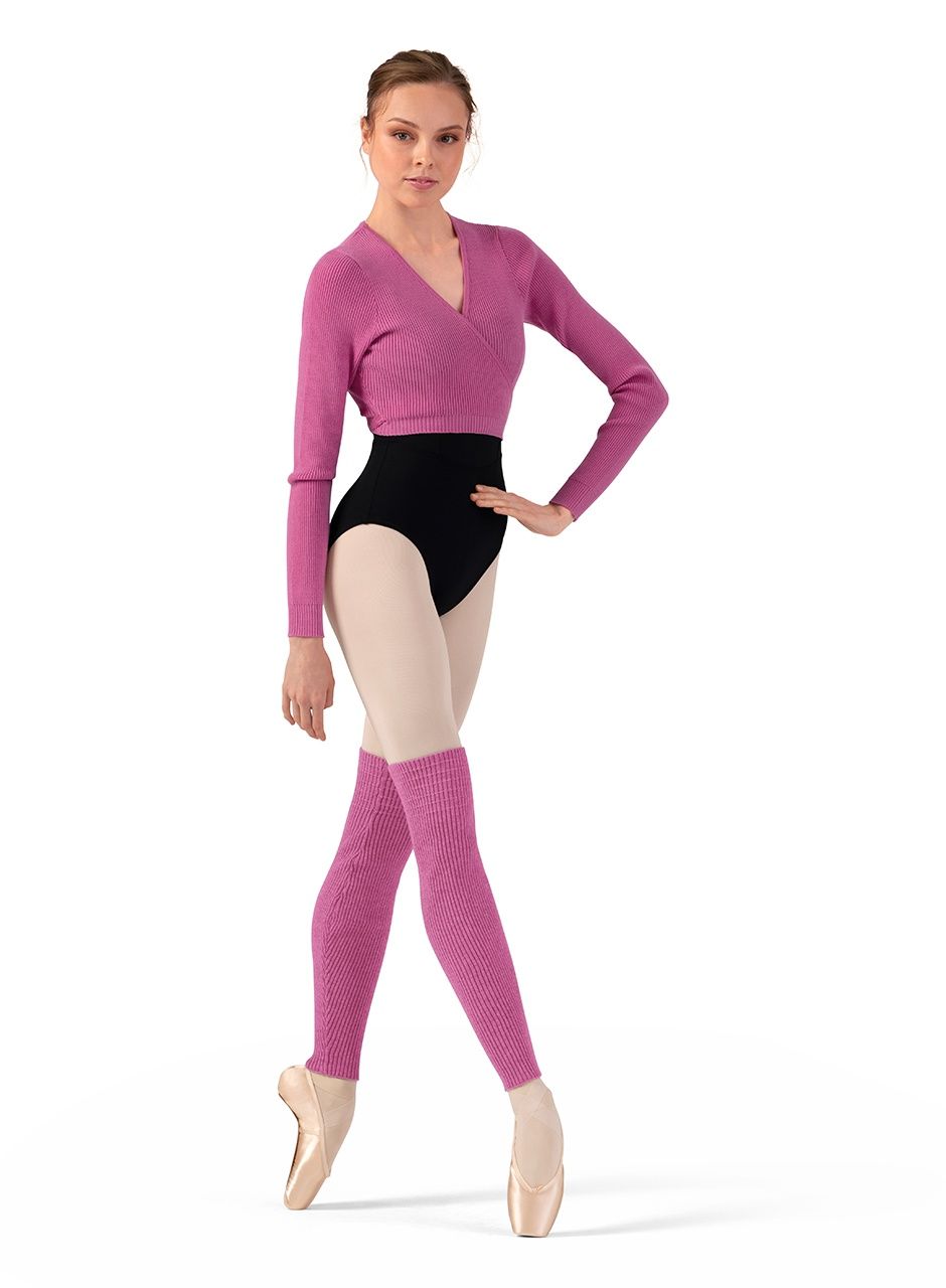 Bloch: Rib 20&quot; Legwarmers, Color: Dark Pink, Size: 20&quot;