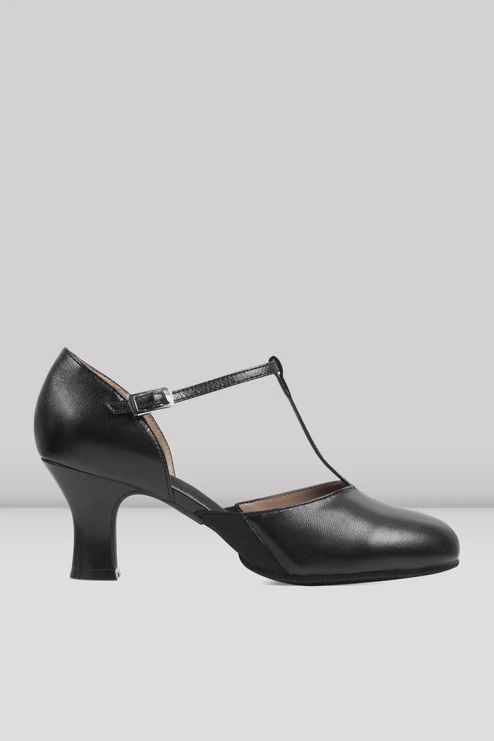Bloch: Split Flex Leather Character Shoes, Color: Black, Size: 6.5