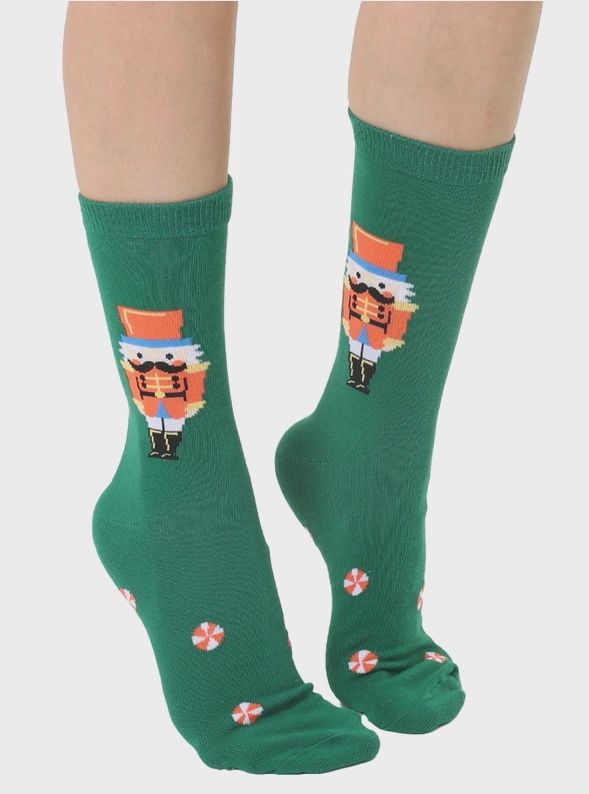 Living Royal: 3D Packaged Crew Socks - Nutcracker (Final Sale), Size: One Size