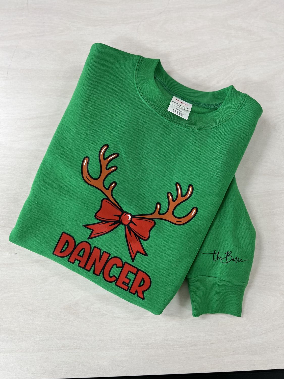 The Barre: Sweatshirt - Reindeer &quot;Dancer&quot;
