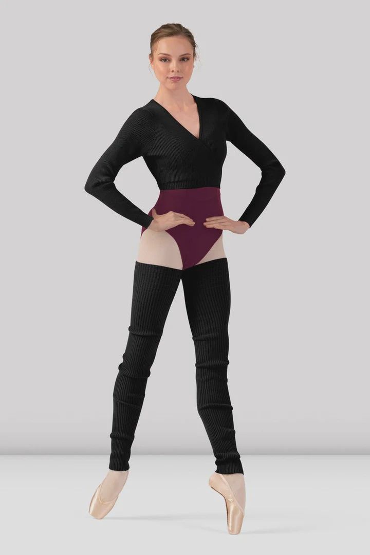 Bloch: Knit Wrap Sweater - Adult, Color: Black, Size: Petit