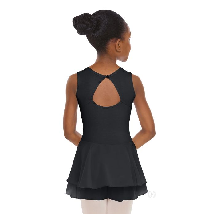 Eurotard: Triangle Back Dress - Youth, Color: Black, Size: X-Small