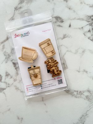Lacey Ann Designs: Magnet Pack - Coffee Break
