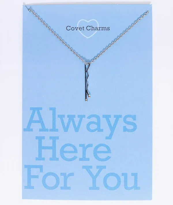 Covet Dance: Bobby Pin Necklace, Color: Silver