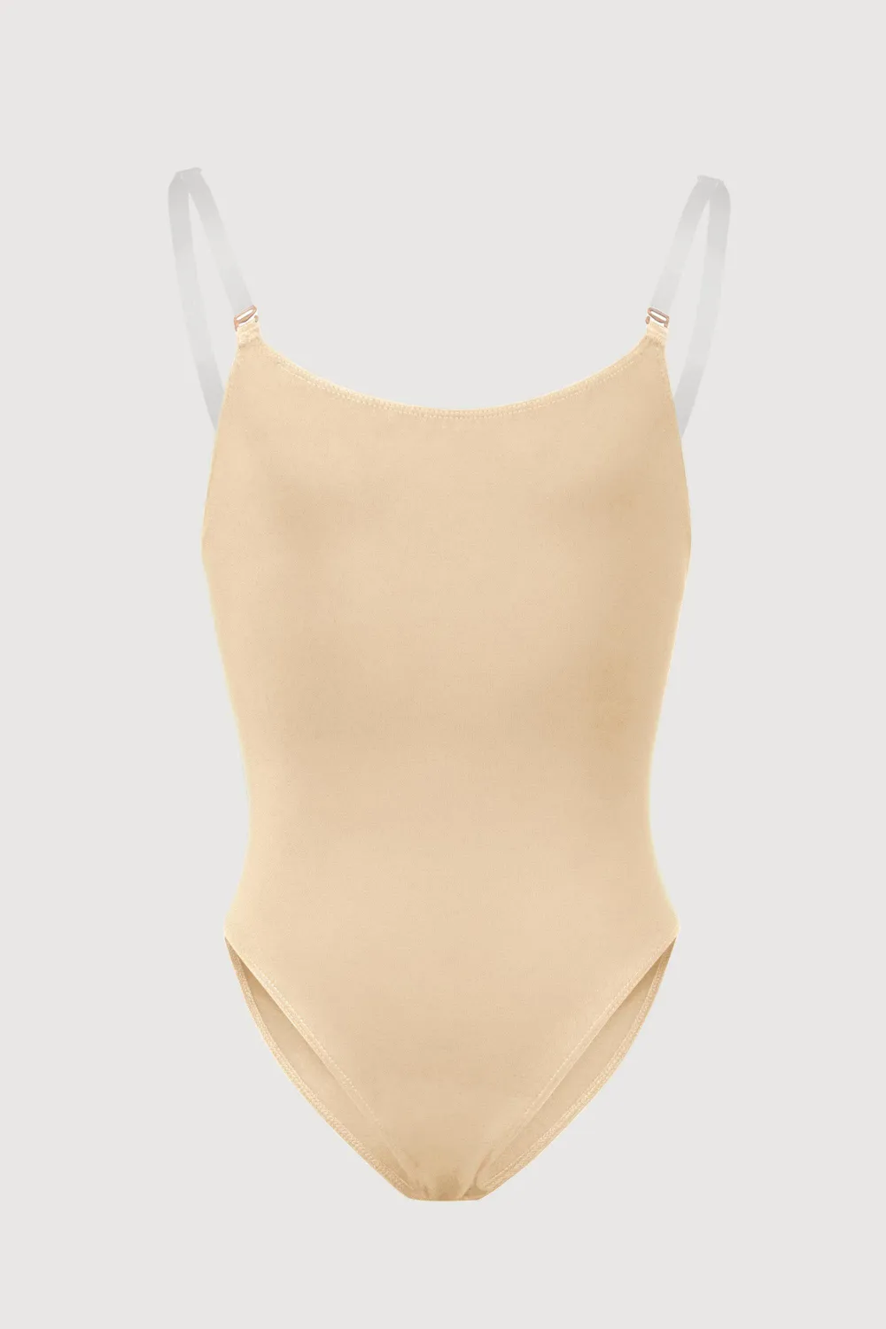 Bloch: Auva Adjustable Strap Bodysuit - Youth, Color: Tan, Size: 6X - 7