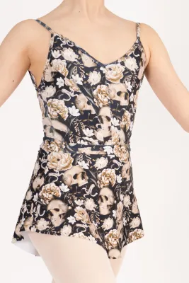 Danse de Paris: Pattrened Skirt - Squelette Blanc