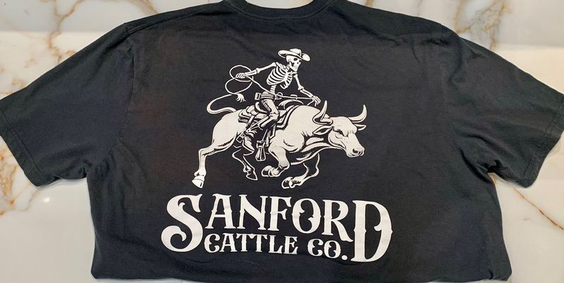 Grey T-Shirt With Cowboy Logo