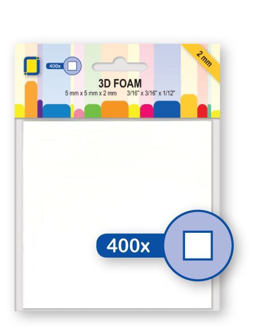 Schaumstoffpads &#39;Weiß&#39; (5mm - 400 Stk.)