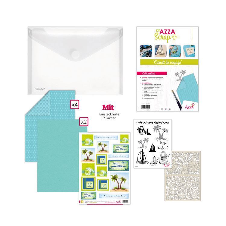 AZZA Scrapbooking Kit + &#39;Reisetagebuch&#39;