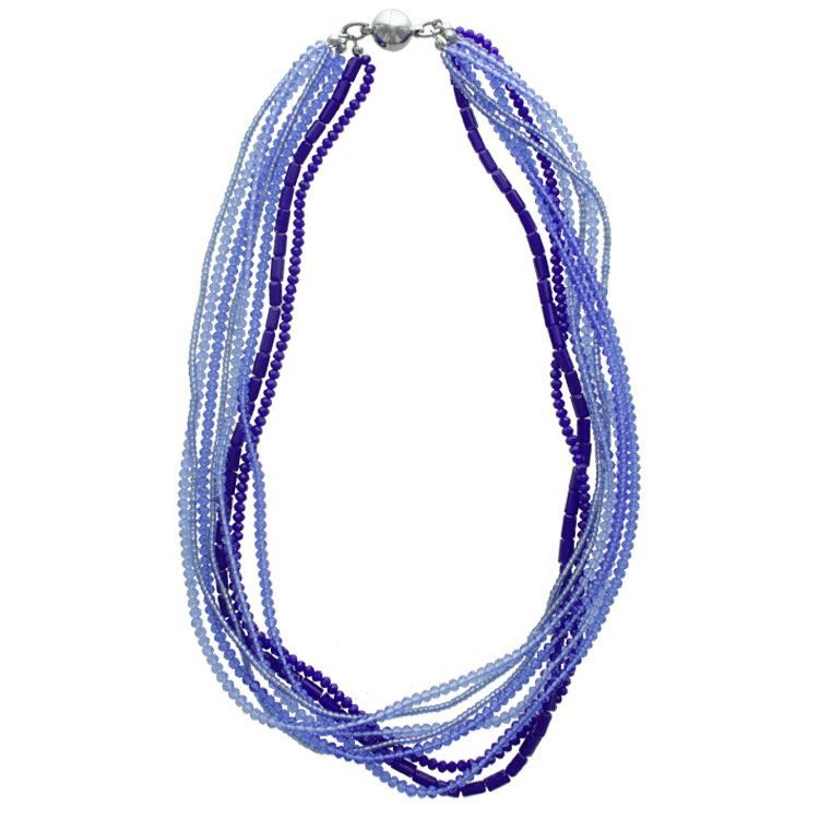 Halskette mit blauen Reihen