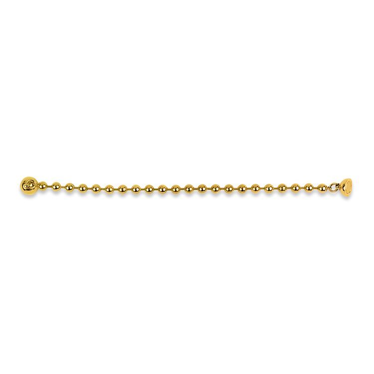 Magnetarmband mit feiner Goldbille 18K – 21 cm
