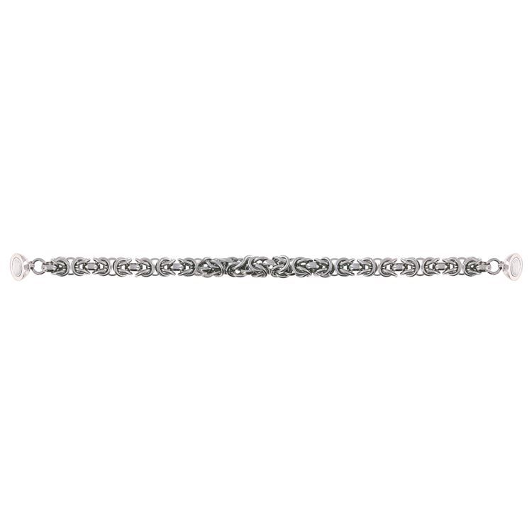 Bracelet magnétique chaine palmier argenté 19cm