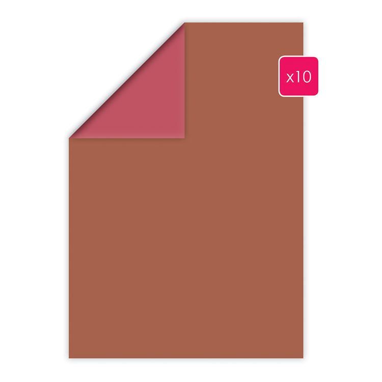 Duopapier A4 &#39;Kupfer - Kirsche&#39; (10 Stk.)