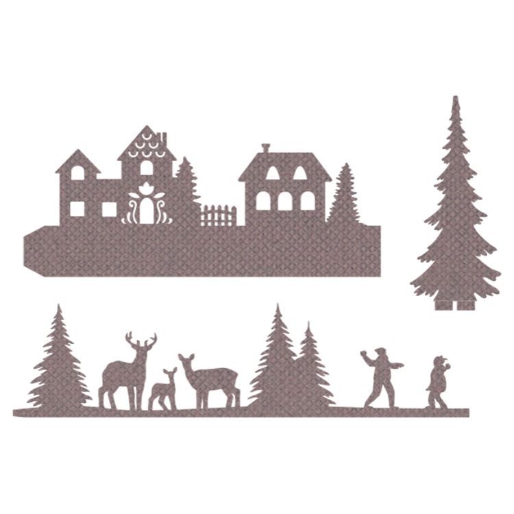 Stanzformen &#39;Weihnachtsdorf&#39;
