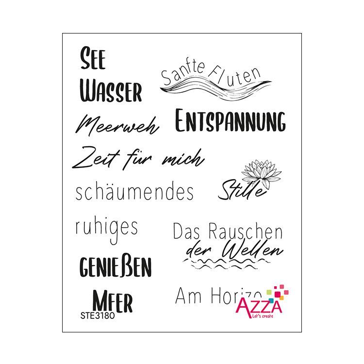 Rubinstempel &#39;Worte Ruheoase&#39;