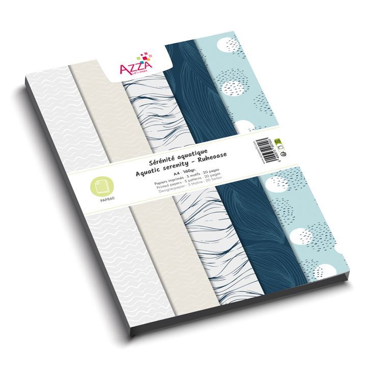 Designerpapierblock Vellum &#39;Ruheoase&#39;