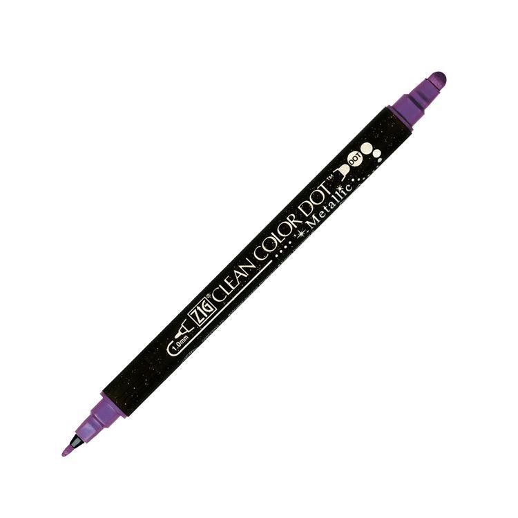 Filz &amp; Punktschreiber ‘Metallic violet’