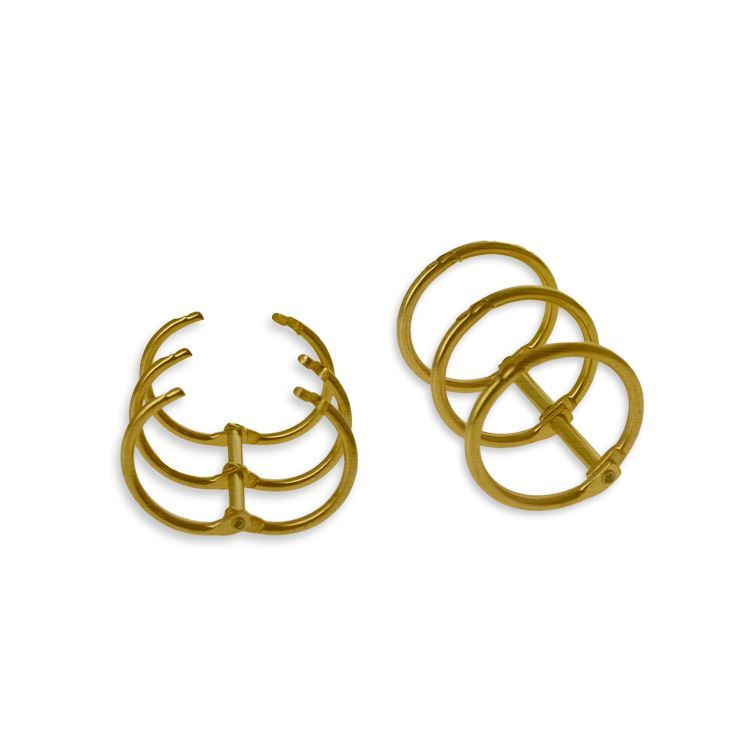 Binderingtrio &#39;Gold&#39; 2,5 cm (2 Stk.)