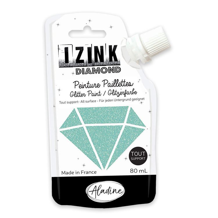 Glitzer Strukturpaste &#39;Pastellgrün&#39;