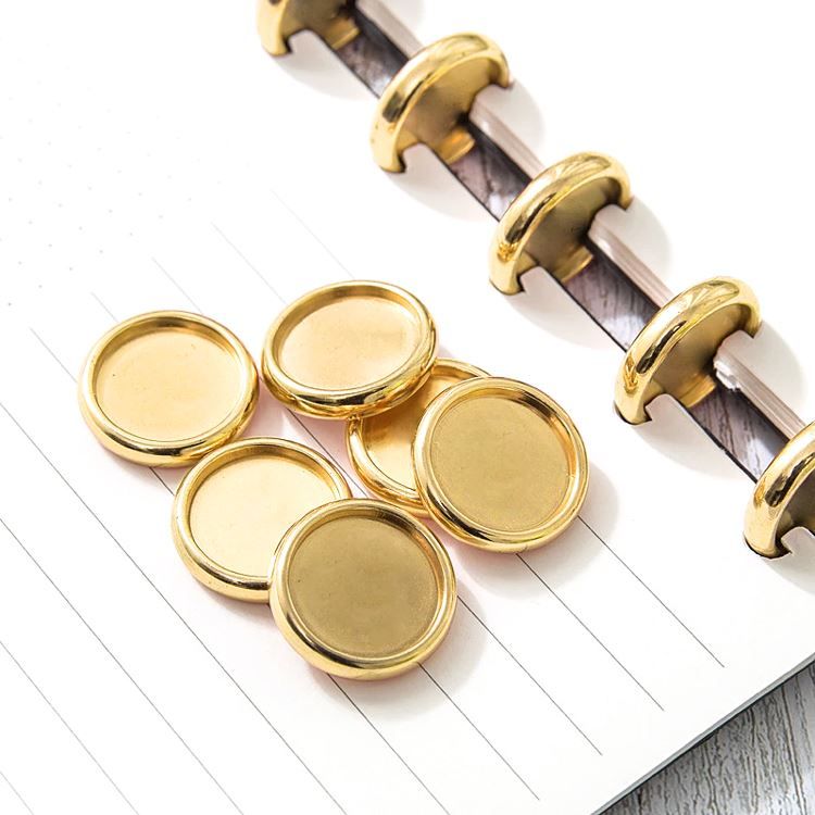 Bindescheiben ‘Metallisch Gold’ (18 mm - 12 Stk.)