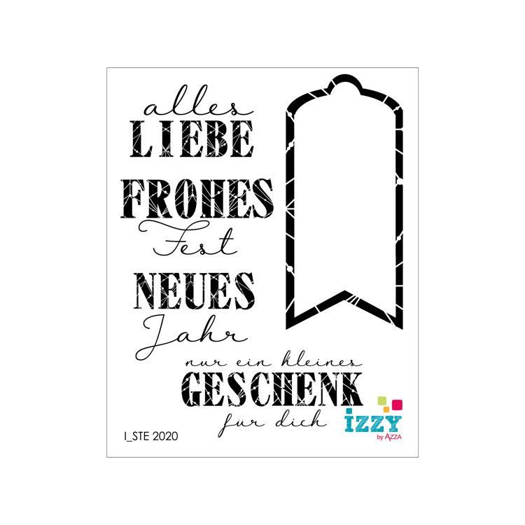 Rubinstempel &#39;Feststerne Sprüche&#39;