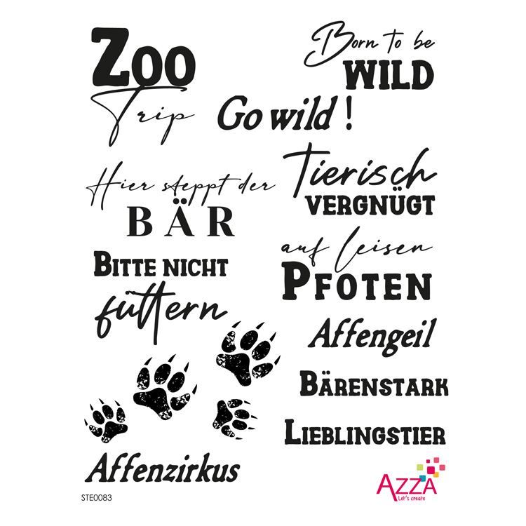 Diamantstempel &#39;Im Zoo&#39;