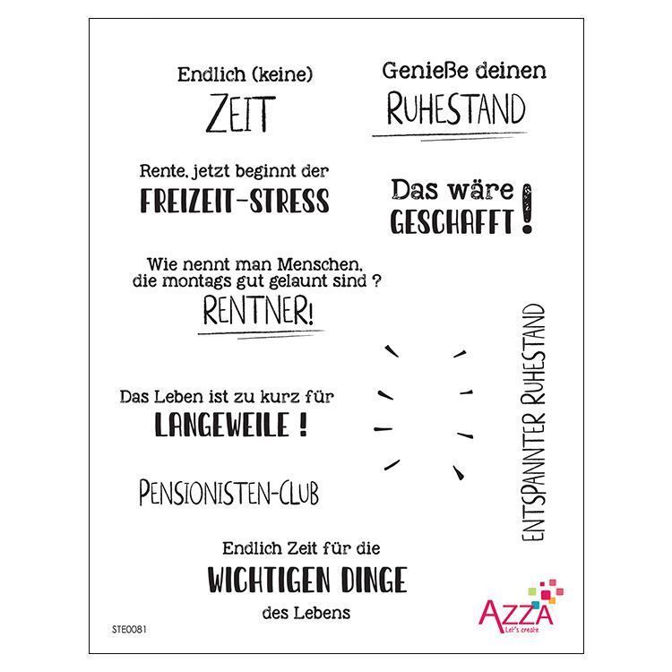 Diamantstempel &#39;Ruhestand&#39;