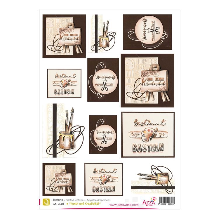 Motivpapier &#39;Kunst und Kreativität&#39;
