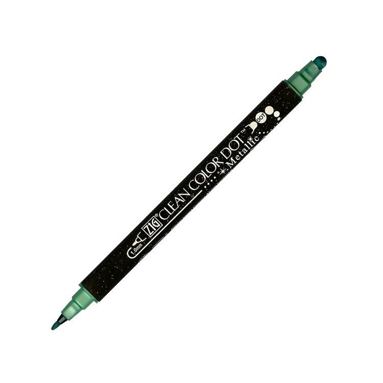 Filz &amp; Punktschreiber ‘Metallic green’