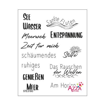 Rubinstempel &#39;Worte Ruheoase&#39;