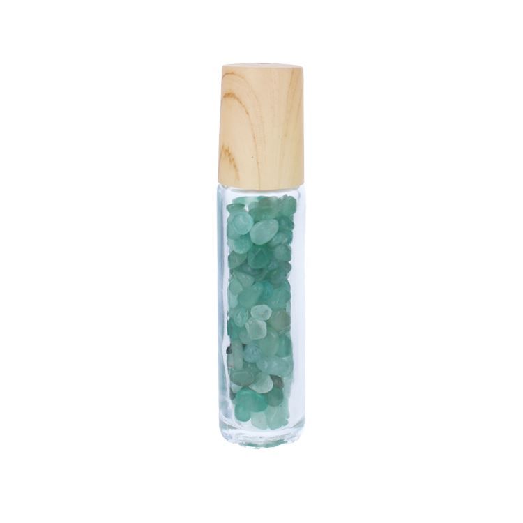 Roll-on aus Glas 10 ml – mit Jade-Steinen