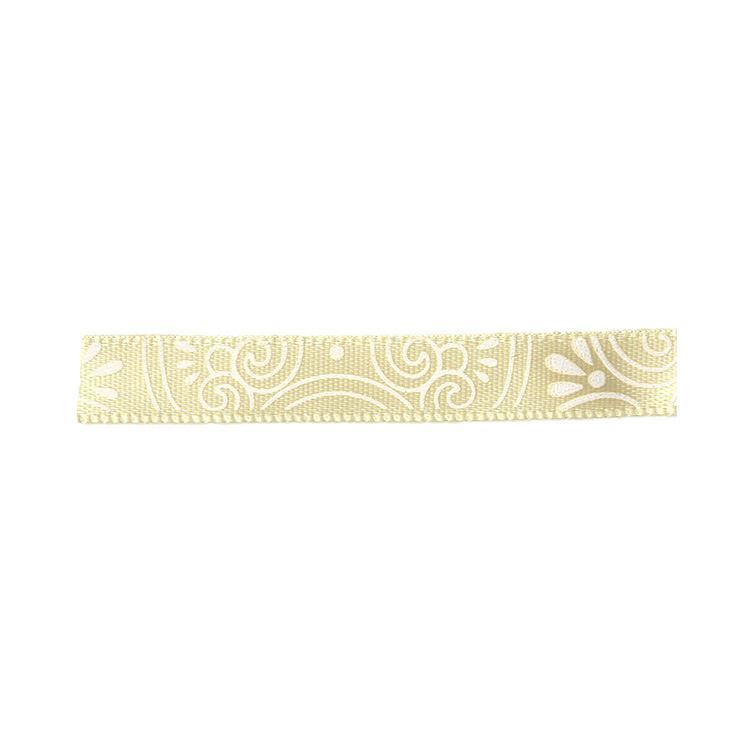 Bedrucktes Satinband &#39;Künstlerische Symbole&#39; (8mmx5m)