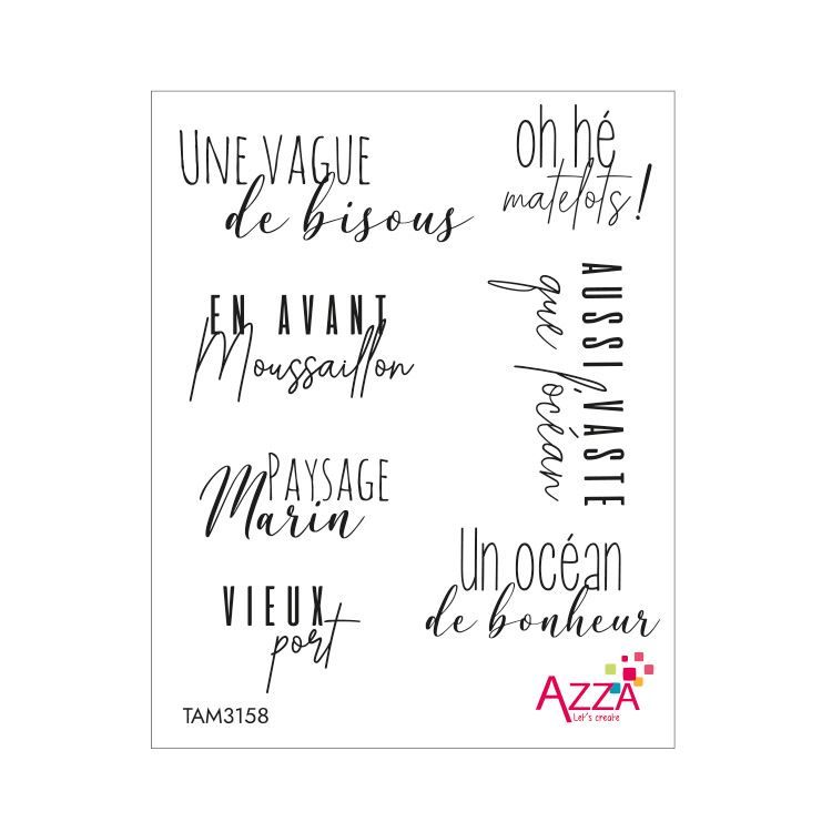 Rubinstempel &#39;Mots Océan&#39;