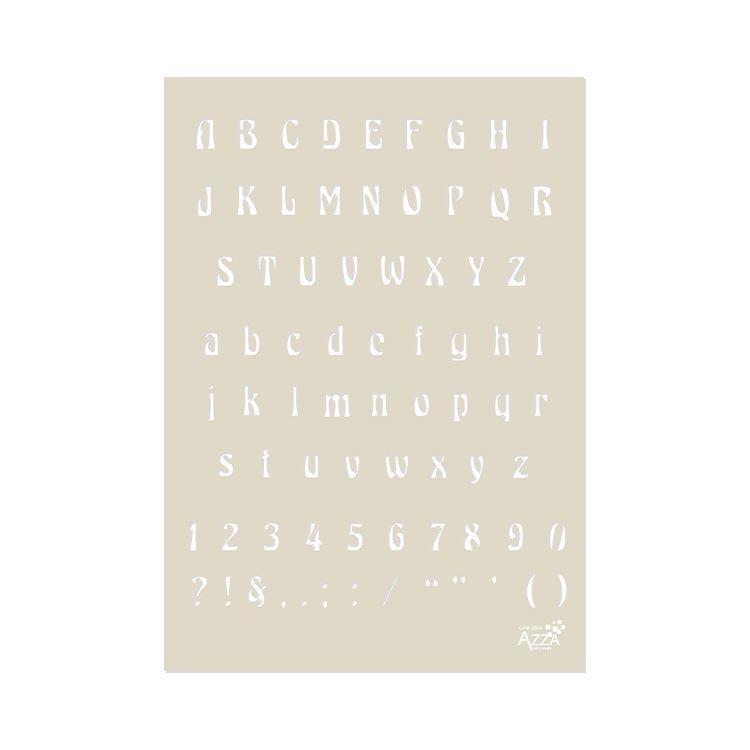 Buchstabenschablone &#39;Margaux&#39; (A4)