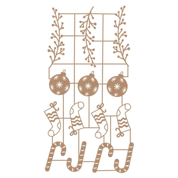Kraft-Konturenfiguren ‘Weihnachten’
