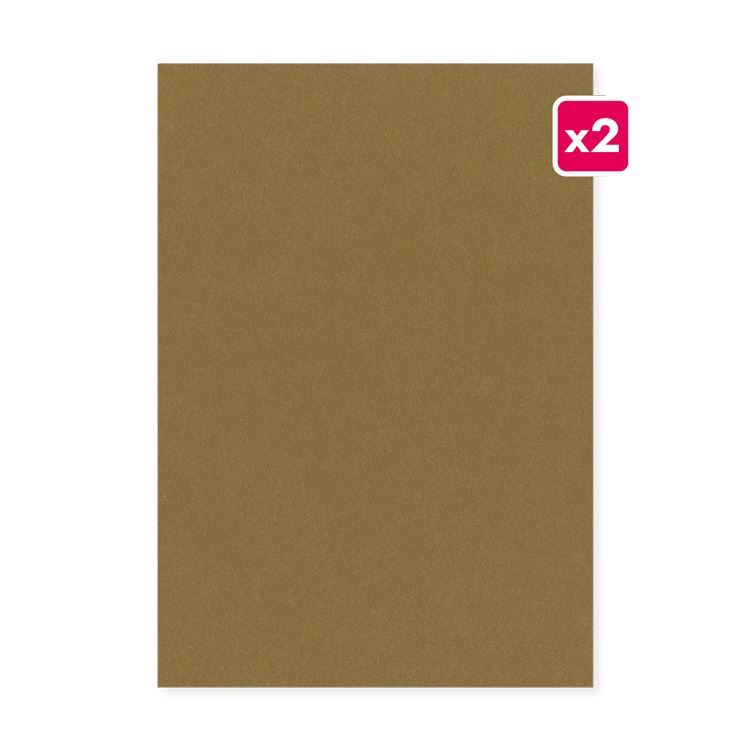 Selbstklebendes Filz &#39;Cognac&#39; A4 (2 Stk.)