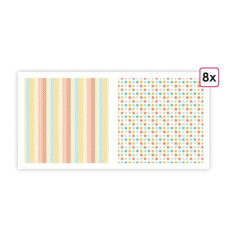 Designerpapier A4 &#39;Glückwünsche&#39; (8 Stk.)