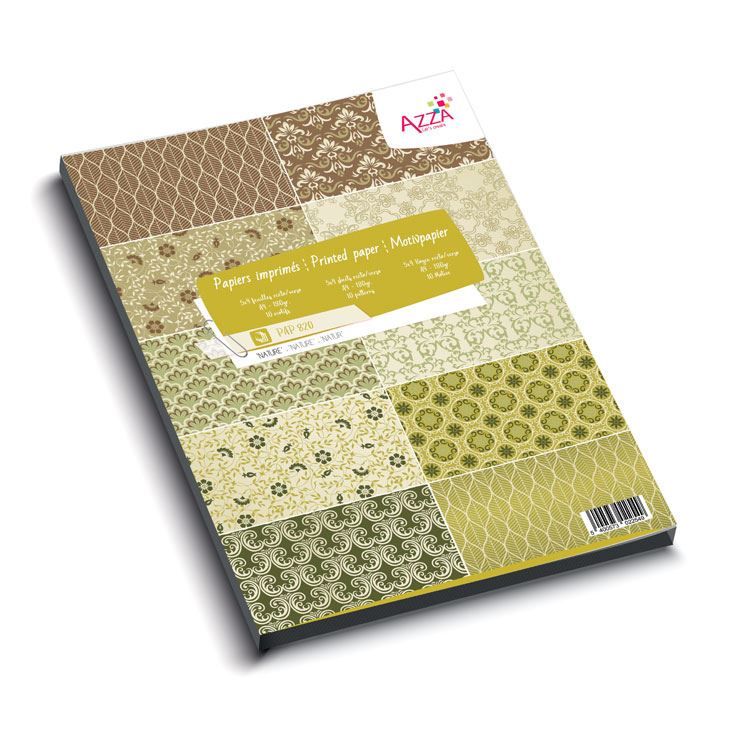 Designerpapierblock A4 &#39;Essentiell Natur&#39;