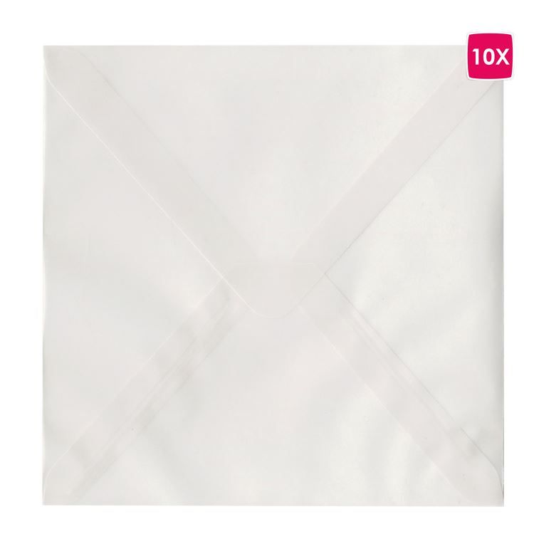 Umschläge 15x15 &#39;Pergament&#39; (10 Stk.)