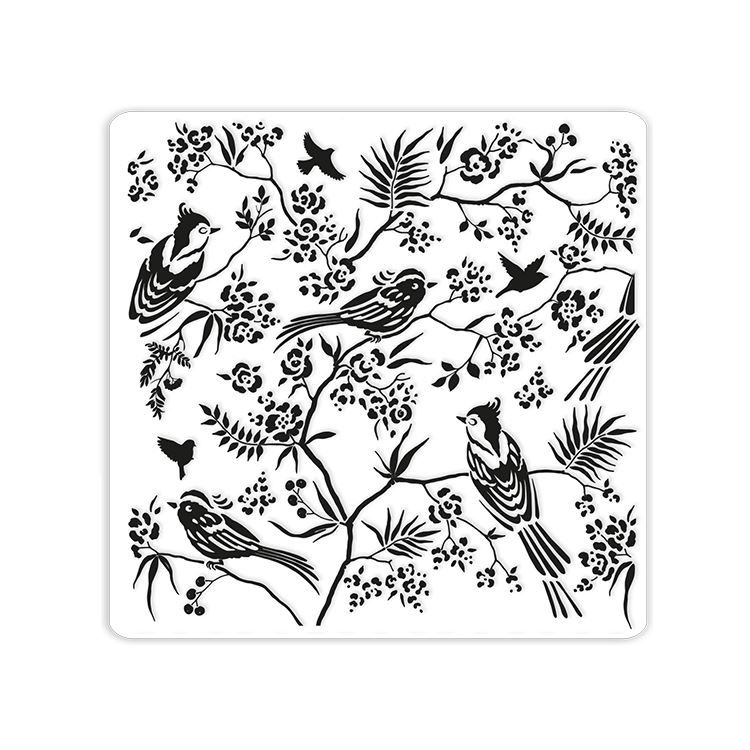 Prägeform &#39;Hübsche Vögel’ (15x15 cm)