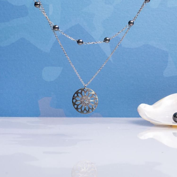 Collier IRIS NOIR