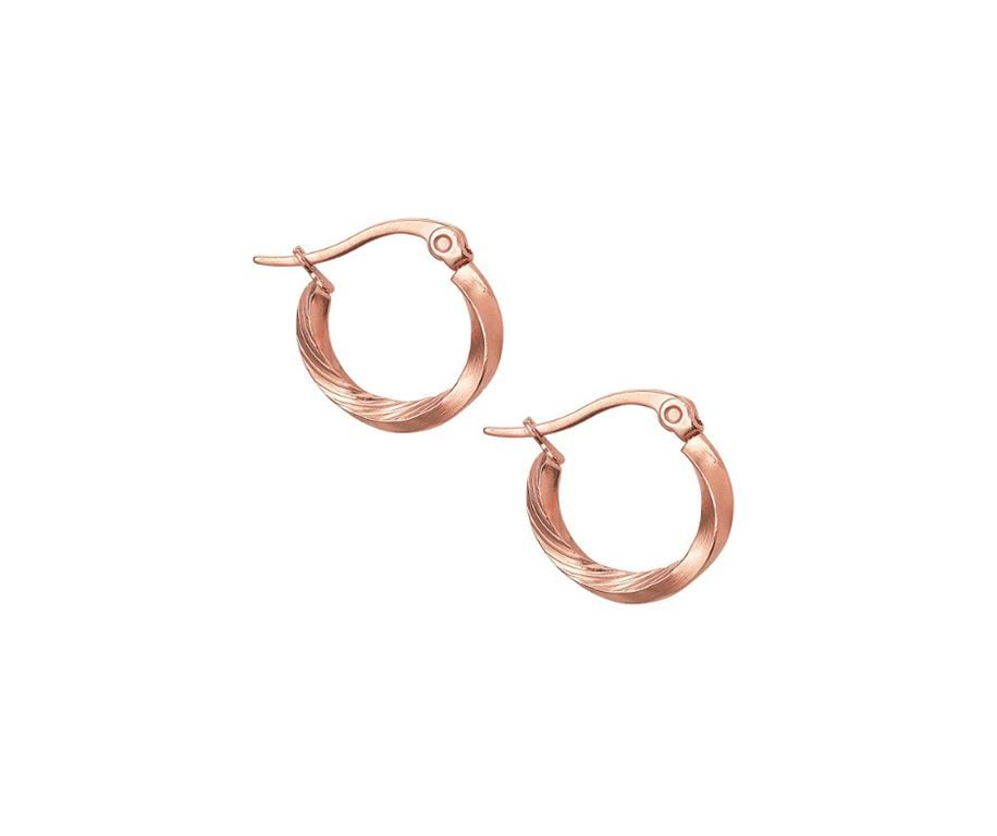 Boucles d&#39;oreilles Ronda rose (S)